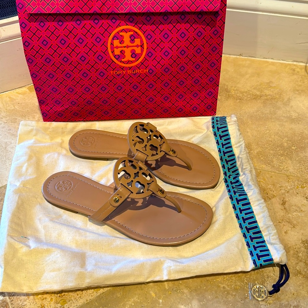 Tory Burch Light Sand Miller Sandals
